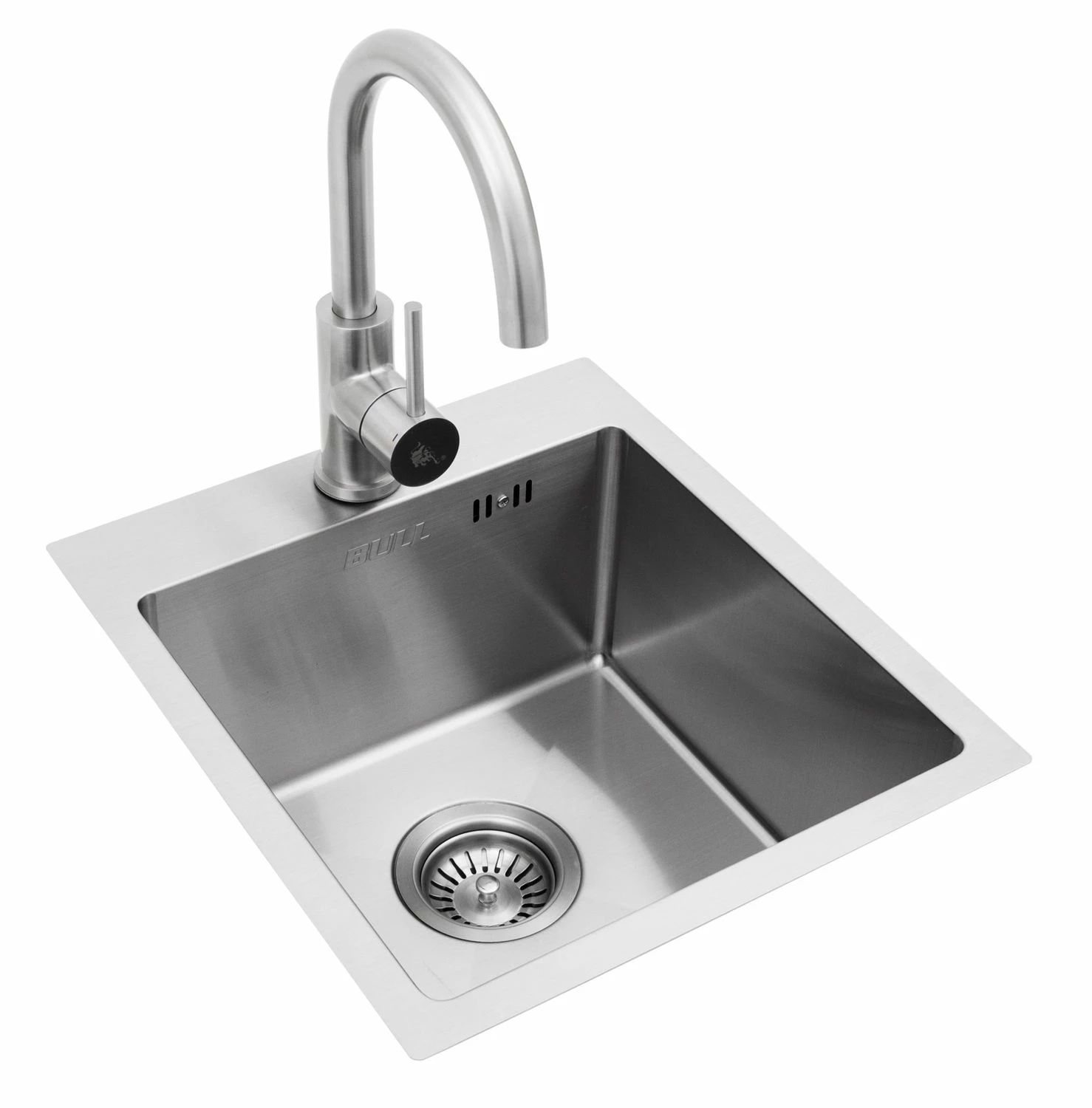 BULL Spülbecken In Der Größe S, 33 X 33 X 20 Cm, Inkl. Wasserhahn (für Warm/kalt) 5 BULL Spülbecken In Der Größe S, 33 X 33 X 20 Cm, Inkl. Wasserhahn (für Warm/kalt) – Bild 3