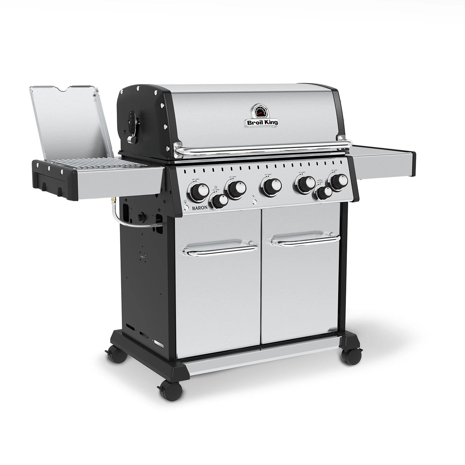 Broil King Baron S590 IR Gasgrill Inkl. Drehspieß + Infrarot-Seitenbrenner - Modell 2023- Grillfürst Deal Mit Zusätzlichen Edelstahl Grillrosten 6 Broil King Baron S590 IR Gasgrill Inkl. Drehspieß + Infrarot-Seitenbrenner - Modell 2023- Grillfürst Deal Mit Zusätzlichen Edelstahl Grillrosten – Bild 4