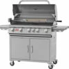 BULL Brahma - Gasgrill Mit Infrarot Backburner Und Rotisserie 2 BULL Brahma - Gasgrill Mit Infrarot Backburner Und Rotisserie -Grill Verkaufs-Shop BULL Brahma Grillstation deckel offen