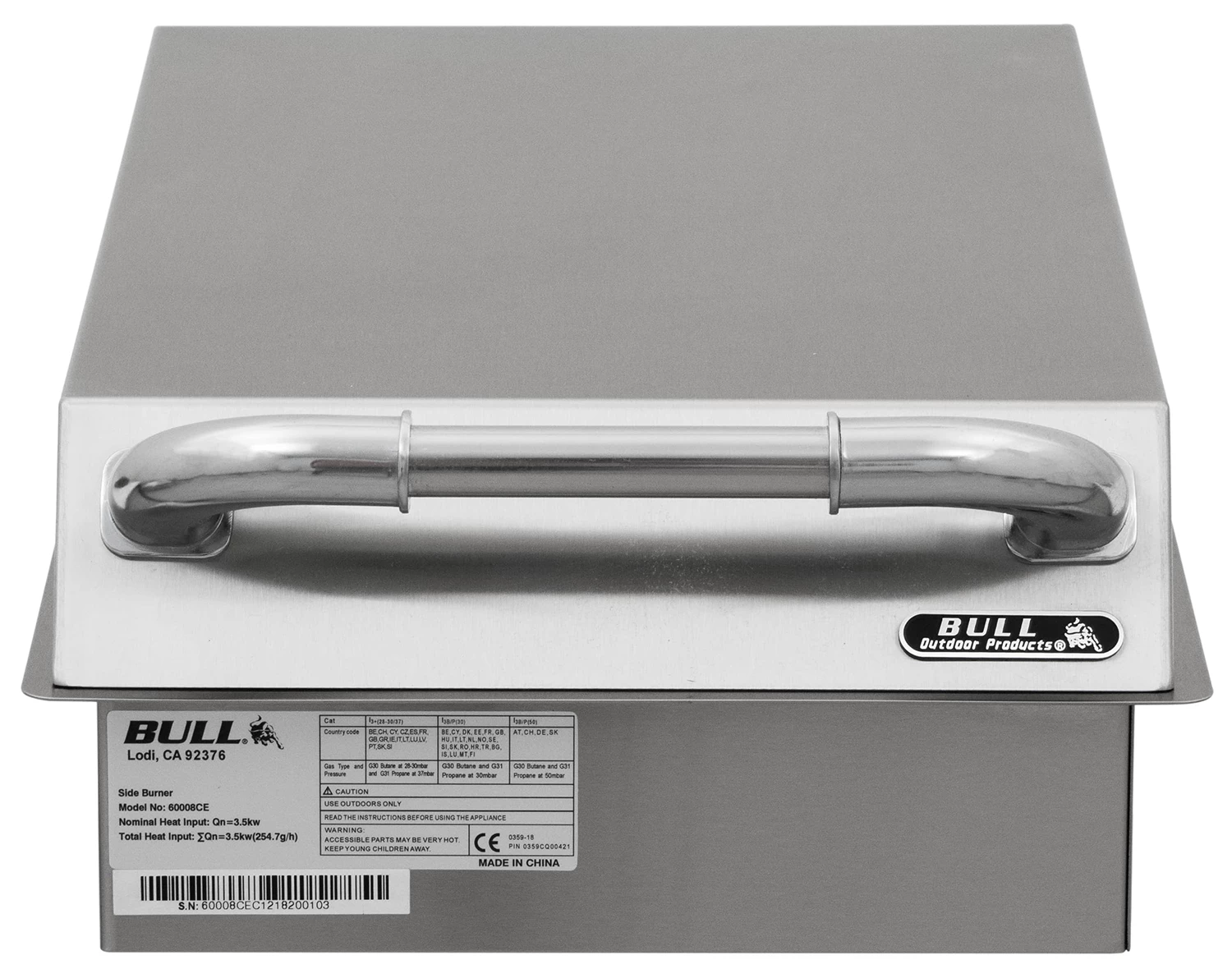 BULL Einbau Seitenbrenner Single / Edelstahl / Drop-In 5 BULL Einbau Seitenbrenner Single / Edelstahl / Drop-In – Bild 3