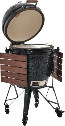 The Bastard Keramikgrill Classic Large - Complete - Schwarz Glänzend - Modell 2023 15 The Bastard Keramikgrill Classic Large - Complete - Schwarz Glänzend - Modell 2023 -Grill Verkaufs-Shop Bastard Grill Large Complete Deckel Seitentische BC201