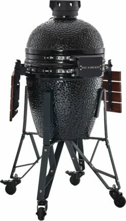 The Bastard Keramikgrill Classic Medium - Complete - Schwarz Glänzend - Modell 2023 -Grill Verkaufs-Shop Bastard Grill Medium Complete Rueckseite BC203