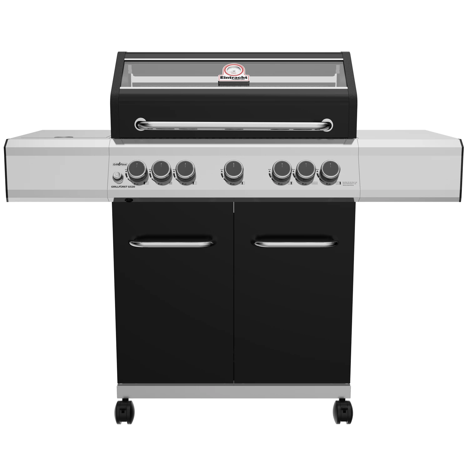 Grillfürst G520G 5-Brenner Gasgrill - Eintracht Frankfurt Edition - Gusseisenroste - X-DEAL Inkl. Zubehörpaket 3 Grillfürst G520G 5-Brenner Gasgrill - Eintracht Frankfurt Edition - Gusseisenroste - X-DEAL Inkl. Zubehörpaket