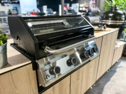 Grillfürst G490G 4-Brenner Einbaugrill - Black Edition - Mit Heckbrenner Und Gusseisen Rosten -Grill Verkaufs-Shop Grillfuerst G490 Einbau Gasgrill schwarz 1