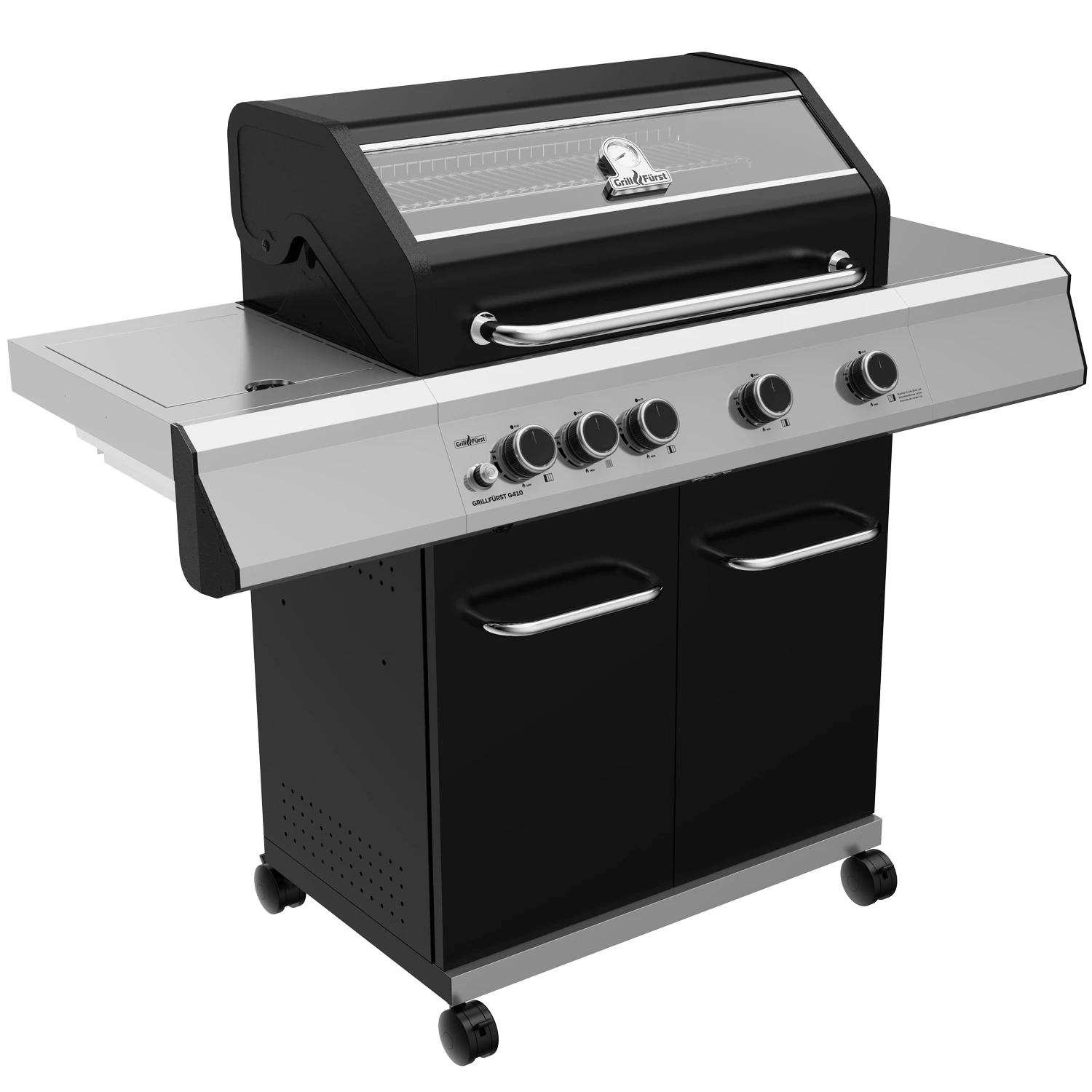 Grillfürst G410E 4-Brenner Gasgrill Mit Hochtemperaturbrenner Und Edelstahl Rosten 4 Grillfürst G410E 4-Brenner Gasgrill Mit Hochtemperaturbrenner Und Edelstahl Rosten – Bild 2