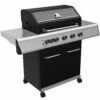 Grillfürst G510E 5-Brenner Gasgrill Mit Hochtemperaturbrenner Und Edelstahl Rosten -Grill Verkaufs-Shop Grillfuerst Gasgrill G510E seitlich