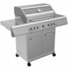 Grillfürst G521G 5-Brenner Edelstahl-Gasgrill - Eintracht Frankfurt Edition - Gusseisenroste