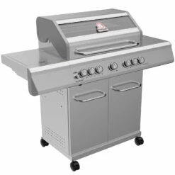 Grillfürst G521G 5-Brenner Edelstahl-Gasgrill - Eintracht Frankfurt Edition - Gusseisenroste