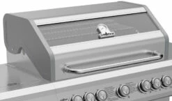 Grillfürst G521G 5-Brenner Edelstahl-Gasgrill Mit Hochtemperaturbrenner, Heckbrenner Und Gusseisen Rosten - X-DEAL Inkl. Zubehörpaket -Grill Verkaufs-Shop Grillfuerst Gasgrill G521G Edelstahl Sichtscheibe 1