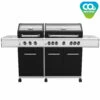 Grillfürst G750E 7-Brenner Doppelkammer - Gasgrill Mit Hochtemperaturbrenner, Seitenkocher, Heckbrenner Und Edelstahl Rosten -Grill Verkaufs-Shop Grillfuerst Gasgrill G750E CO2 neutral