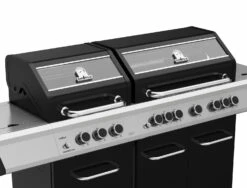 Grillfürst G750E 7-Brenner Doppelkammer - Gasgrill Mit Hochtemperaturbrenner, Seitenkocher, Heckbrenner Und Edelstahl Rosten -Grill Verkaufs-Shop Grillfuerst Gasgrill Premium G750G Doppelkammer Gasgrill Garraum 2 1674134371