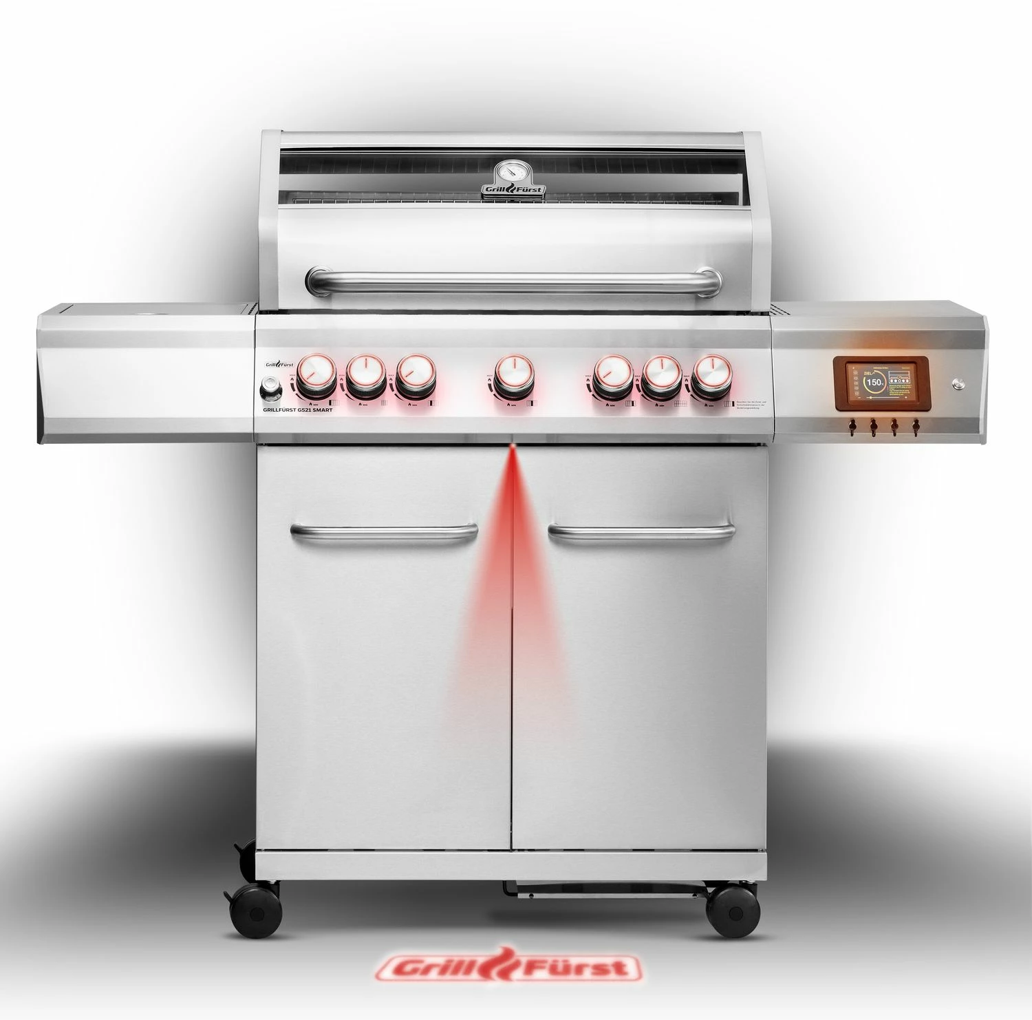Grillfürst G521E Smart Grill - Mit Automatischer Temperatursteuerung, Hochtemperaturbrenner, Heckbrenner Und Edelstahl Rosten 11 Grillfürst G521E Smart Grill - Mit Automatischer Temperatursteuerung, Hochtemperaturbrenner, Heckbrenner Und Edelstahl Rosten – Bild 9