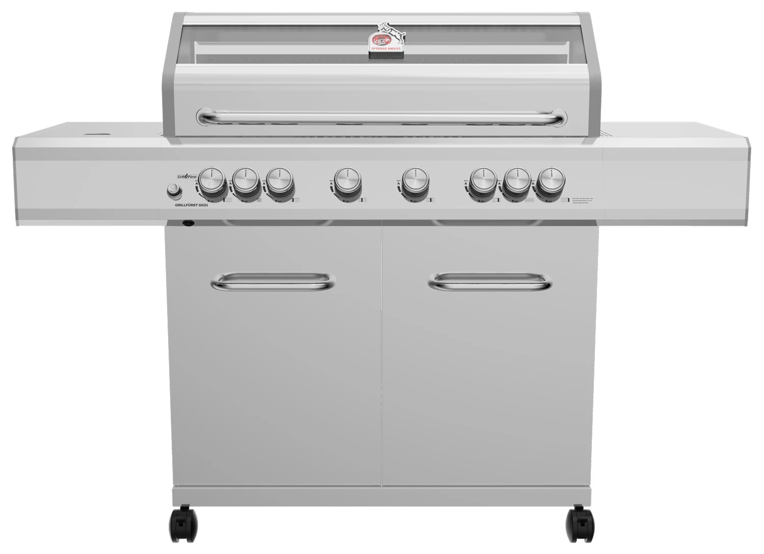 Grillfürst G621E 6-Brenner Edelstahl-Gasgrill - 1. FC Köln Edition - Edelstahlroste 3 Grillfürst G621E 6-Brenner Edelstahl-Gasgrill - 1. FC Köln Edition - Edelstahlroste