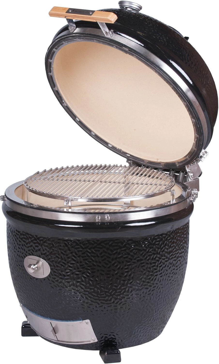 Monolith Grill LeCHEF BBQ GURU - PRO-Serie 2.0 Schwarz - OHNE Gestell Und Seitentischen 3 Monolith Grill LeCHEF BBQ GURU - PRO-Serie 2.0 Schwarz - OHNE Gestell Und Seitentischen