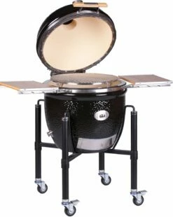 Monolith Grill LeCHEF PRO-Serie 2.0 Schwarz - MIT Gestell Und Seitentischen -Grill Verkaufs-Shop Monolith Keramik Grill Le Chef PRO Serie 2 0 121030 black 4