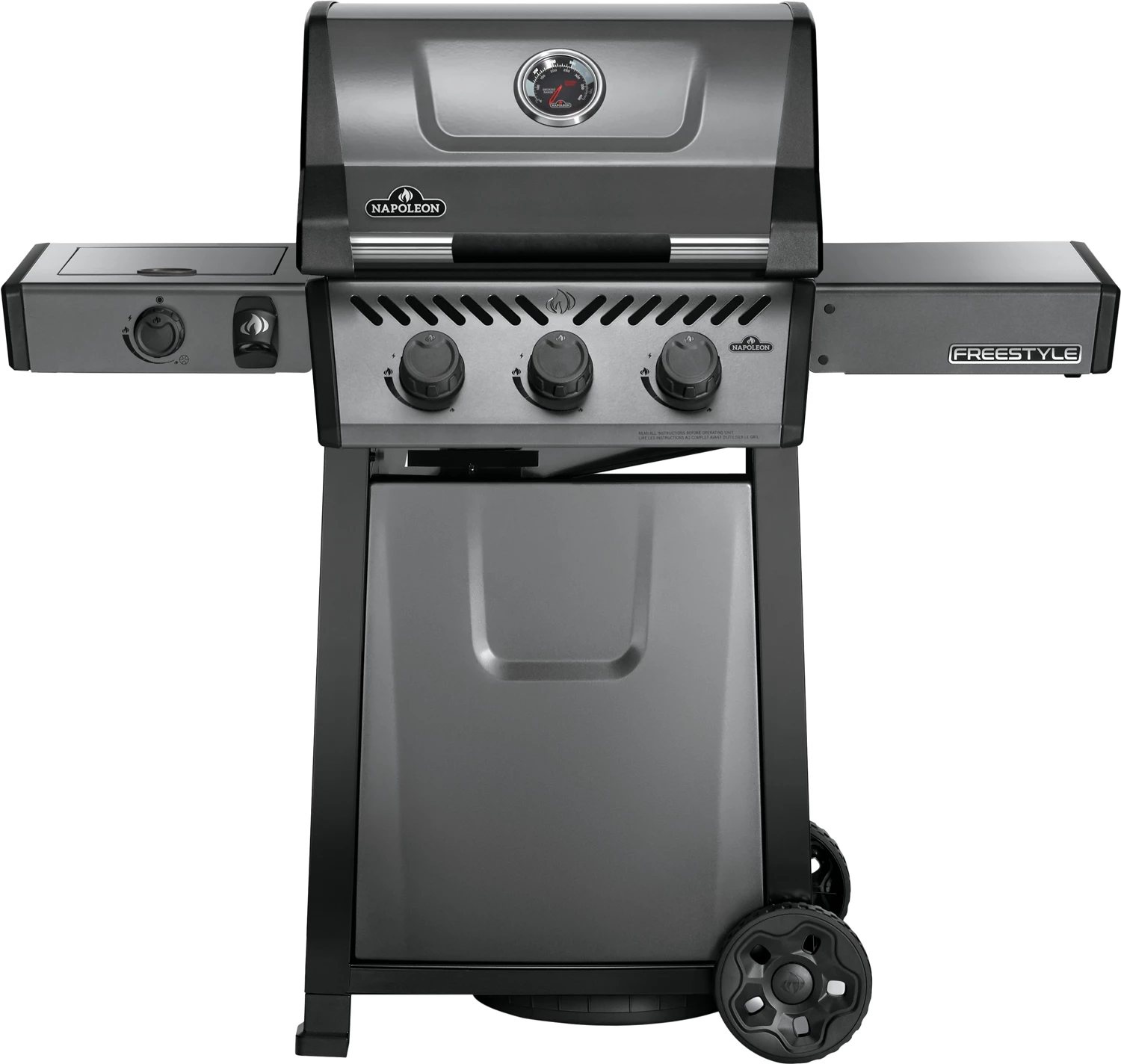 Napoleon Freestyle 365 Gasgrill, Graphit - Mit Seitenbrenner - Modell 2023 - X-DEAL Inkl. Abdeckhaube Und Gussplatte 3 Napoleon Freestyle 365 Gasgrill, Graphit - Mit Seitenbrenner - Modell 2023 - X-DEAL Inkl. Abdeckhaube Und Gussplatte