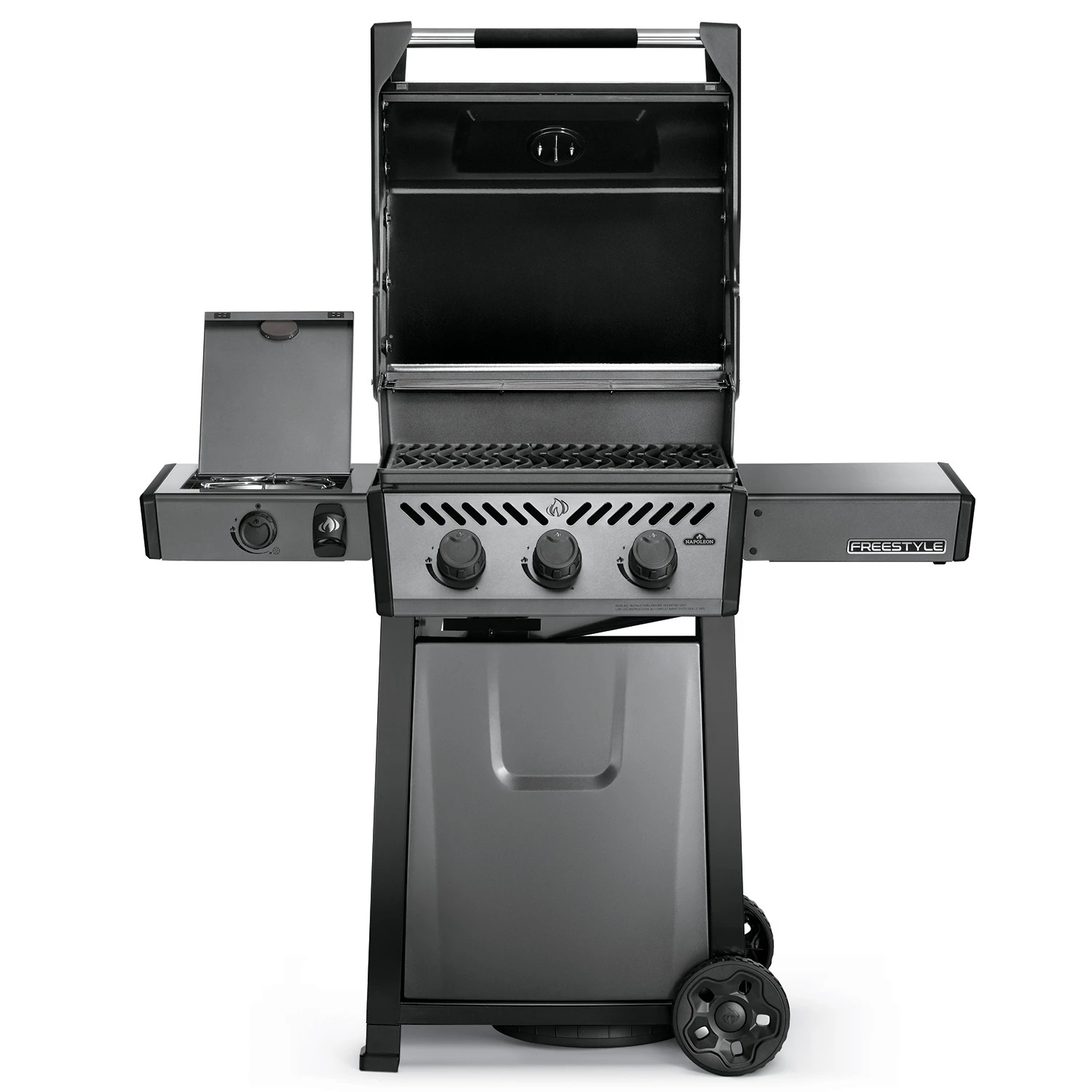 Napoleon Freestyle 365 Gasgrill, Graphit - Mit Seitenbrenner - Modell 2023 - X-DEAL Inkl. Abdeckhaube Und Gussplatte 4 Napoleon Freestyle 365 Gasgrill, Graphit - Mit Seitenbrenner - Modell 2023 - X-DEAL Inkl. Abdeckhaube Und Gussplatte – Bild 2