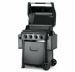 Napoleon Freestyle 425 Gasgrill, Graphit - Modell 2023 - X-DEAL Inkl. Abdeckhaube Und Gussplatte -Grill Verkaufs-Shop Napoleon Freestyle 425 Gasgrill Side Deckel offen 1