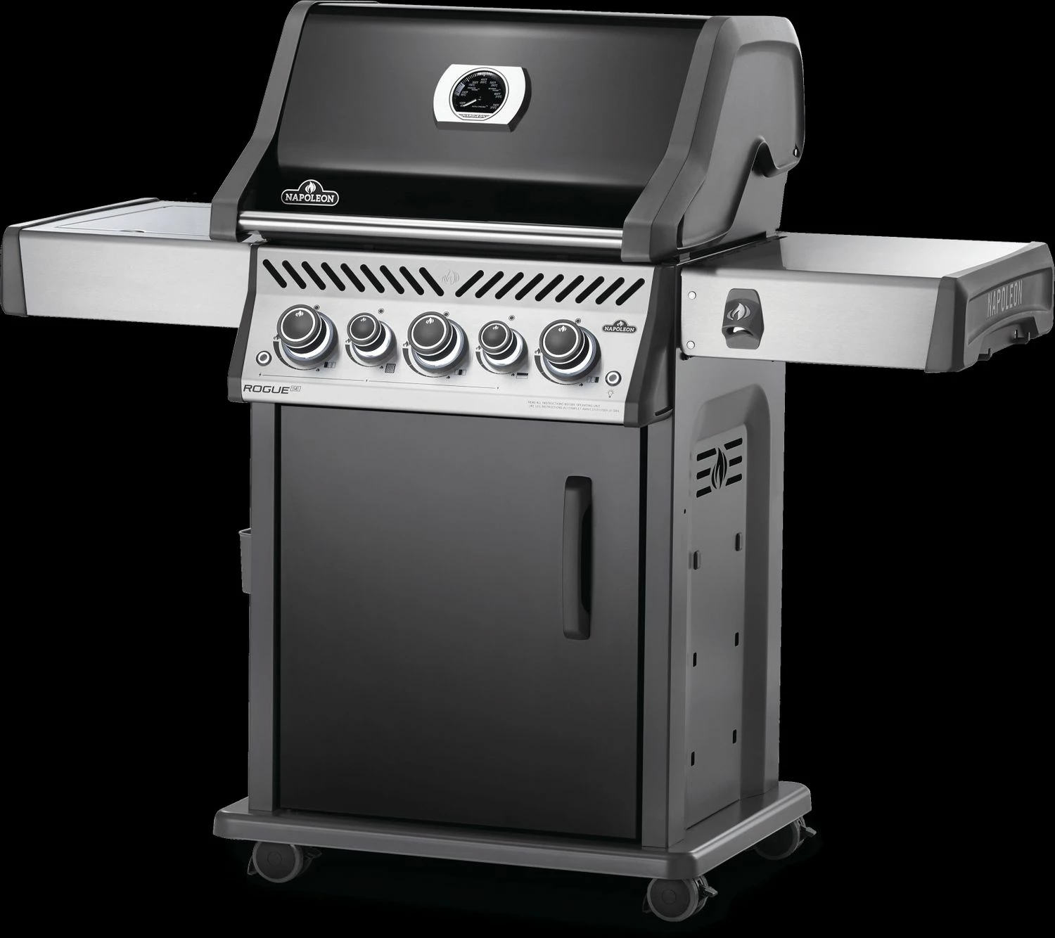 Napoleon Rogue SE 425 Gasgrill, Schwarz Mit Gussrosten, Sizzle Zone Und Heckbrenner - Hero Modell 2023 Inkl. Drehspieß 4 Napoleon Rogue SE 425 Gasgrill, Schwarz Mit Gussrosten, Sizzle Zone Und Heckbrenner - Hero Modell 2023 Inkl. Drehspieß – Bild 2