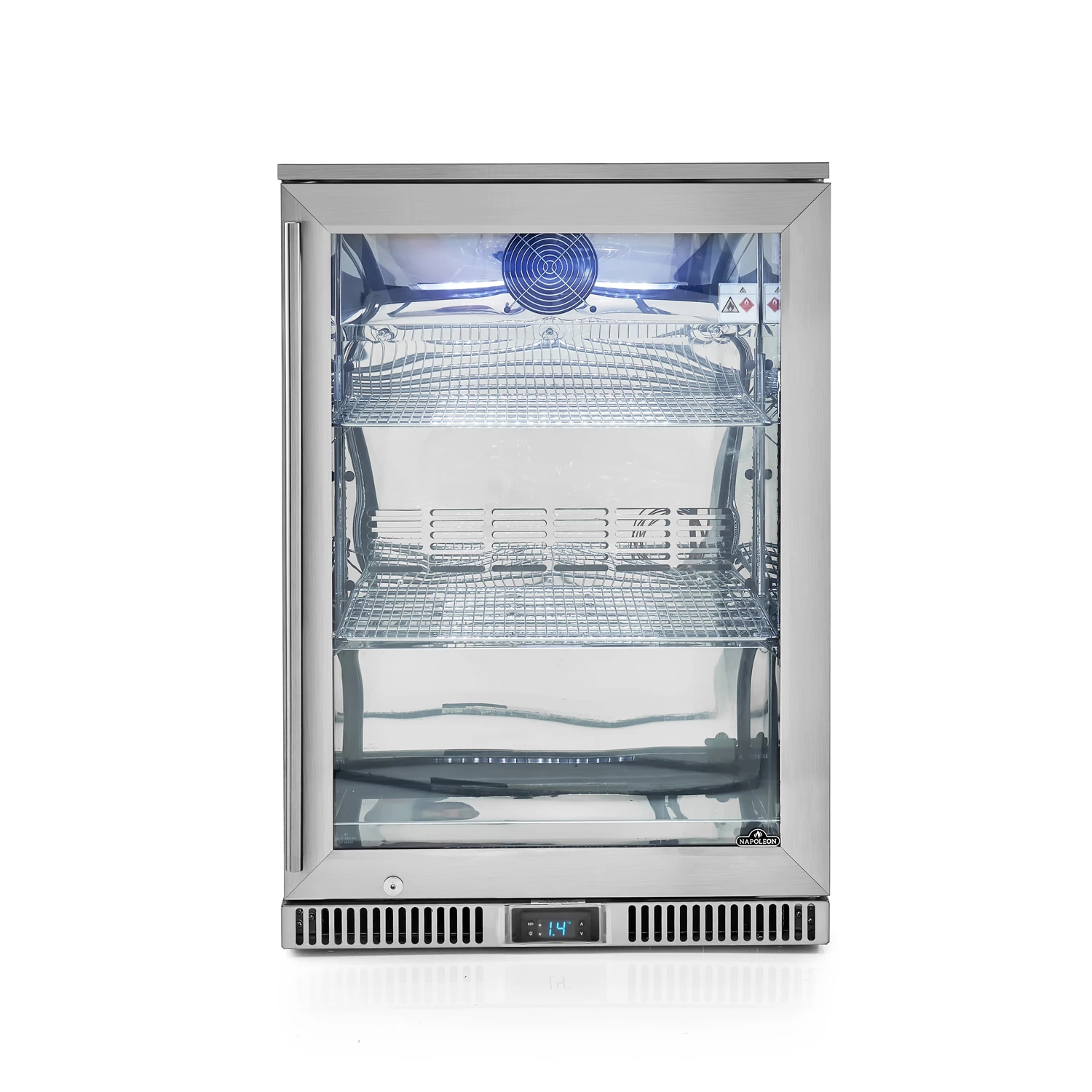 Napoleon Outdoor - Kühlschrank, 135 Liter, Rechtsdrehende Tür Mit Doppelverglasung Und LED Beleuchtung - Wasserdicht Nach IP24 4 Napoleon Outdoor - Kühlschrank, 135 Liter, Rechtsdrehende Tür Mit Doppelverglasung Und LED Beleuchtung - Wasserdicht Nach IP24 – Bild 2