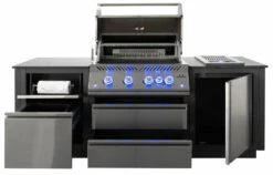Napoleon Outdoor Küche Oasis Compact 105 Mit BIG32 Einbaugrill Und Einbau Sizzle Zone - Inkl. Arbeitsplatte Aus Feinsteinzeug