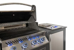 Napoleon Outdoor Küche Oasis Compact 105 Mit Prestige 500 Einbaugrill Und Einbau Sizzle Zone - Inkl. Arbeitsplatte Aus Feinsteinzeug -Grill Verkaufs-Shop Napoleon Oasis Compact P500 mit Sizzle Zone Seitenbrenner Set