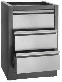 Napoleon Outdoor Küche Oasis 100 Mit LEX 485 Edelstahl Einbaugrill Ohne Vordefinierte Arbeitsplatte -Grill Verkaufs-Shop Napoleon Oasis Outdoor Kueche 2er Schubladenschrank 3