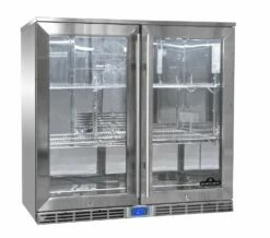 Napoleon Outdoor - Kühlschrank, 210 Liter, 2-türig Mit Doppelverglasung Und LED Beleuchtung - Wasserdicht Nach IP24 -Grill Verkaufs-Shop Napoleon Outdoor Kueche Kuehlschrank NFR210ODGL