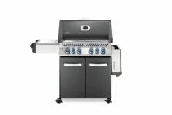 Napoleon Prestige 500 Gasgrill, Charcoal Grau - Mit Safety Glow - Modell 2023 -Grill Verkaufs-Shop Napoleon Prestige 500 Gasgrill grey Seitenablage abgeklappt