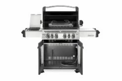 Napoleon Prestige 500 Gasgrill, Charcoal Grau - Mit Safety Glow - X-DEAL Inkl. Grillthermometer, Schneidebrett Und Windschild Für SIZZLE ZONE -Grill Verkaufs-Shop Napoleon Prestige 500 Gasgrill grey open 1
