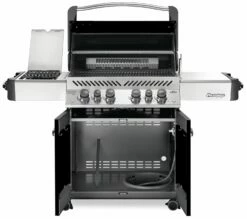 Napoleon Prestige 500 Gasgrill, Schwarz - Mit Safety Glow - X-DEAL Inkl. Grillthermometer, Schneidebrett Und Windschild Für SIZZLE ZONE -Grill Verkaufs-Shop Napoleon Prestige 500 Gasgrill schwarz open 1