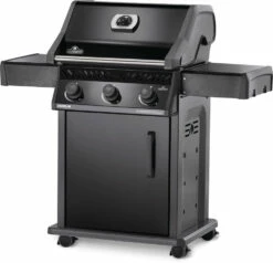 Napoleon Rogue 425 Gasgrill - All Black - Modell 2023 - Inkl. Abdeckhaube Und Grillplatte -Grill Verkaufs-Shop Napoleon Rogue R425 Gasgrill All Black seitlich