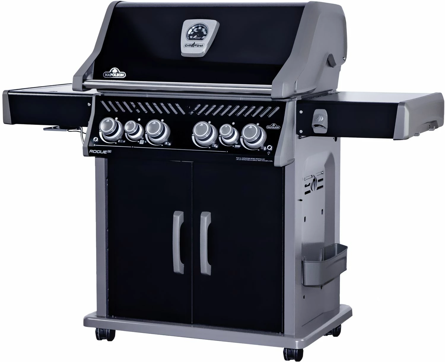 Napoleon Rogue SE 525 Gasgrill - All-black - Mit Edelstahlrosten, Sizzle Zone Und Heckbrenner - Grillfürst Edition Inkl. Abdeckhaube Im Karton - Modell 2022 4 Napoleon Rogue SE 525 Gasgrill - All-black - Mit Edelstahlrosten, Sizzle Zone Und Heckbrenner - Grillfürst Edition Inkl. Abdeckhaube Im Karton - Modell 2022 – Bild 2