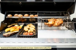 Outdoorchef Dualchef S 425 G Edelstahl Gasgrill Mit Seitenkocher + BLAZING ZONE Infrarotbrenner -Grill Verkaufs-Shop Outdoorchef Dualchef S 425 G Zone Divider Drehspiess