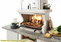 Palazzetti Grillkamin Pamplona Mit Pizzaofen Inkl. Montagematerial -Grill Verkaufs-Shop Palazzetti Grillkamin Pamplona Feuerraum