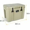 Petromax Kühlbox 50 Liter Sand - Inkl. Sitzkissen, Haft-Unterlage Und Einsatzkorb -Grill Verkaufs-Shop Petromax Kuehlbox kx50 sand Abmessungen aussen