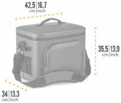 Petromax Kühltasche 22 Liter / Dunkelgrau -Grill Verkaufs-Shop Petromax Kuehtasche 22Liter Abmessungen 1