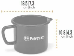 Petromax Emaille Milchtopf / 1000 Ml / Schwarz -Grill Verkaufs-Shop Petromax Milchtopf Emaille 1000ml schwarz Abmessungen