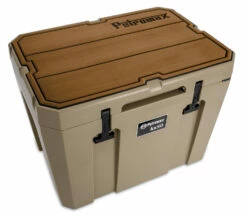 Petromax Kühlbox 50 Liter Sand - Inkl. Sitzkissen, Haft-Unterlage Und Einsatzkorb -Grill Verkaufs-Shop Petromax kx50 padw l Haft Auflage Kuehlbox kx50 sand braun Linien 5 1625043100
