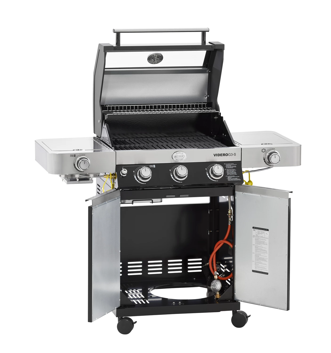 Rösle Gasgrill Videro G3-S VARIO+ Schwarz - Modell 2023 Inkl. Abdeckhaube 7 Rösle Gasgrill Videro G3-S VARIO+ Schwarz - Modell 2023 Inkl. Abdeckhaube – Bild 5