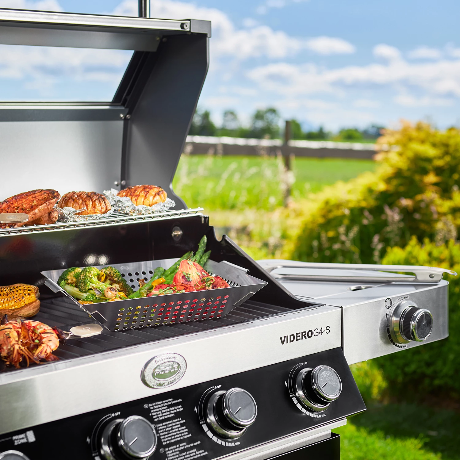 Rösle Gasgrill Videro G4-S VARIO+ Schwarz - Modell 2023 - X-DEAL Inkl. Abdeckhaube Und Grillplatte 14 Rösle Gasgrill Videro G4-S VARIO+ Schwarz - Modell 2023 - X-DEAL Inkl. Abdeckhaube Und Grillplatte – Bild 12