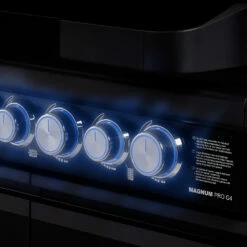 Rösle Gasgrill Magnum PRO G4-S - X-DEAL Inkl. Abdeckhaube Und Gusseisen Grillplatte - Modell 2023 -Grill Verkaufs-Shop Roesle Magnum Pro G4 S Drehregler beleuchtet
