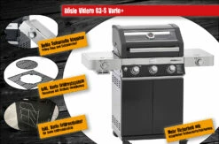 Rösle Gasgrill Videro G3-S VARIO+ Schwarz - Modell 2023 - X-DEAL Inkl. Abdeckhaube, Grillplatte Und Drehspieß -Grill Verkaufs-Shop Roesle Videro G3 S Vario Gasgrill Highlights