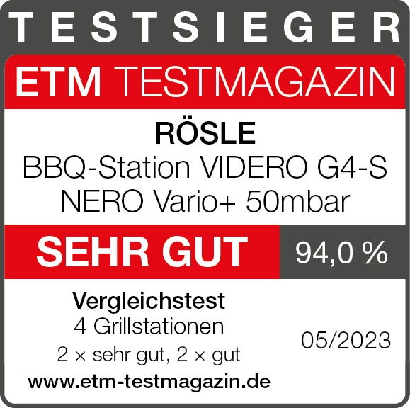 Rösle Gasgrill Videro G4-S Vario+ Nero Schwarz - Modell 2023 - X-DEAL Inkl. Abdeckhaube, Grillplatte Und Drehspieß 5 Rösle Gasgrill Videro G4-S Vario+ Nero Schwarz - Modell 2023 - X-DEAL Inkl. Abdeckhaube, Grillplatte Und Drehspieß – Bild 3