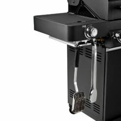 Rösle Gasgrill BBQ-Station Videro G4-S Vario+ Nero Schwarz - Modell 2023 - X-DEAL Inkl. Abdeckhaube -Grill Verkaufs-Shop Roesle Videro G4 S Vario NERO matt schwarz Besteckhalter 4
