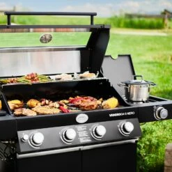 Rösle Gasgrill BBQ-Station Videro G4-S Vario+ Nero Schwarz - Modell 2023 - SMART Deal Inkl. Grillfürst Grill Control -Grill Verkaufs-Shop Roesle Videro G4 S Vario NERO matt schwarz Grillflaeche