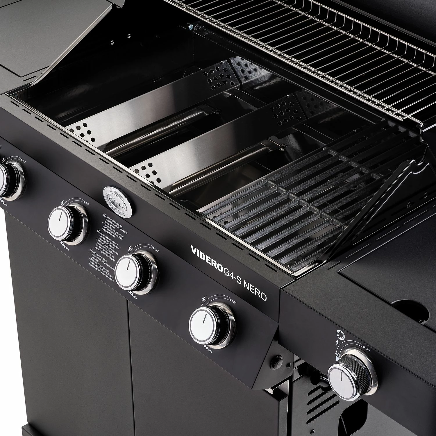 Rösle Gasgrill Videro G4-S Vario+ Nero Schwarz - Modell 2023 - X-DEAL Inkl. Abdeckhaube, Grillplatte Und Drehspieß 12 Rösle Gasgrill Videro G4-S Vario+ Nero Schwarz - Modell 2023 - X-DEAL Inkl. Abdeckhaube, Grillplatte Und Drehspieß – Bild 10