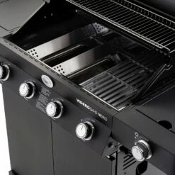 Rösle Gasgrill BBQ-Station Videro G4-S Vario+ Nero Schwarz - Modell 2023 - SMART Deal Inkl. Grillfürst Grill Control -Grill Verkaufs-Shop Roesle Videro G4 S Vario NERO matt schwarz Gusseisenroste