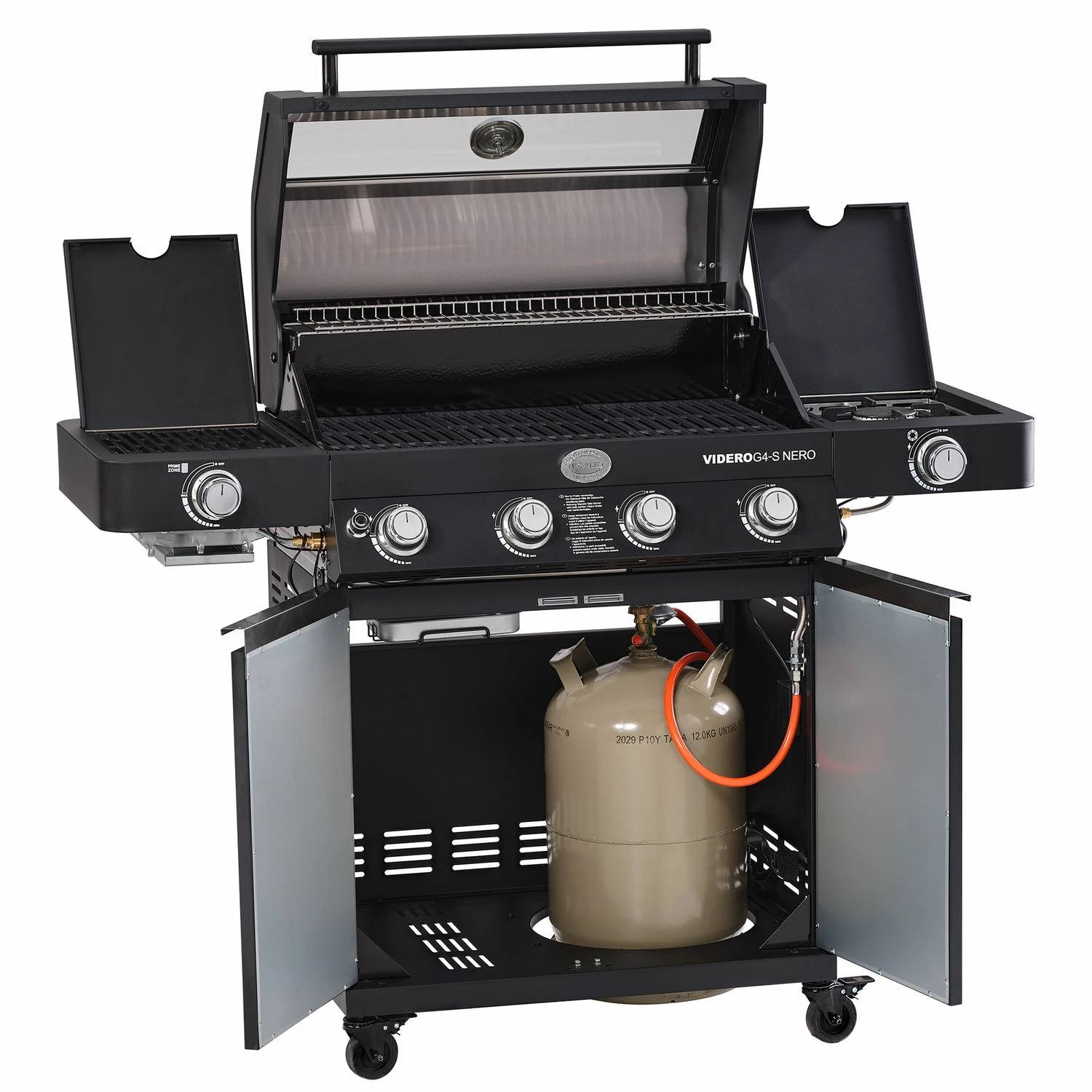 Rösle Gasgrill Videro G4-S Vario+ Nero Schwarz - Modell 2023 - X-DEAL Inkl. Abdeckhaube, Grillplatte Und Drehspieß 4 Rösle Gasgrill Videro G4-S Vario+ Nero Schwarz - Modell 2023 - X-DEAL Inkl. Abdeckhaube, Grillplatte Und Drehspieß – Bild 2