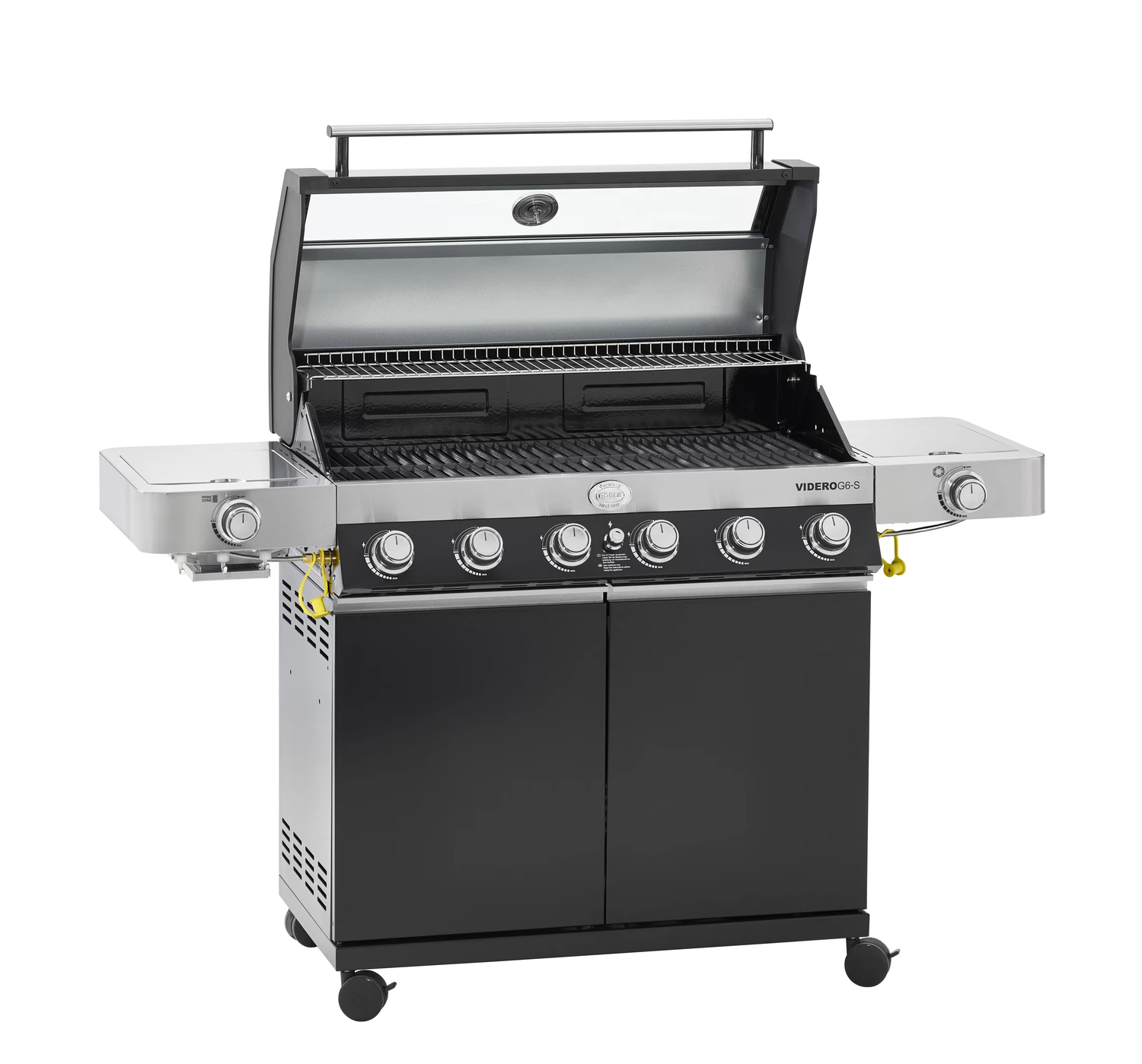 Rösle Gasgrill Videro G6-S VARIO+ Schwarz - Modell 2023 - SMART Deal Inkl. Grillfürst Grill Control 6 Rösle Gasgrill Videro G6-S VARIO+ Schwarz - Modell 2023 - SMART Deal Inkl. Grillfürst Grill Control – Bild 4